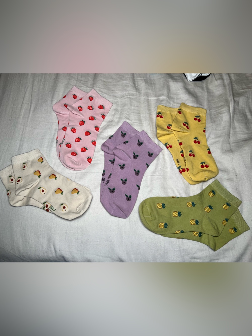 🎉5/$25 Women’s Fruit 1/4 Ankle socks